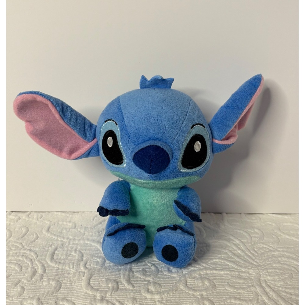 Disney Stitch 8 inch‎ Plush Stuffed Toy Animal Blue With Suction Cup to Hang